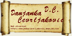 Damjanka Čevrljaković vizit kartica